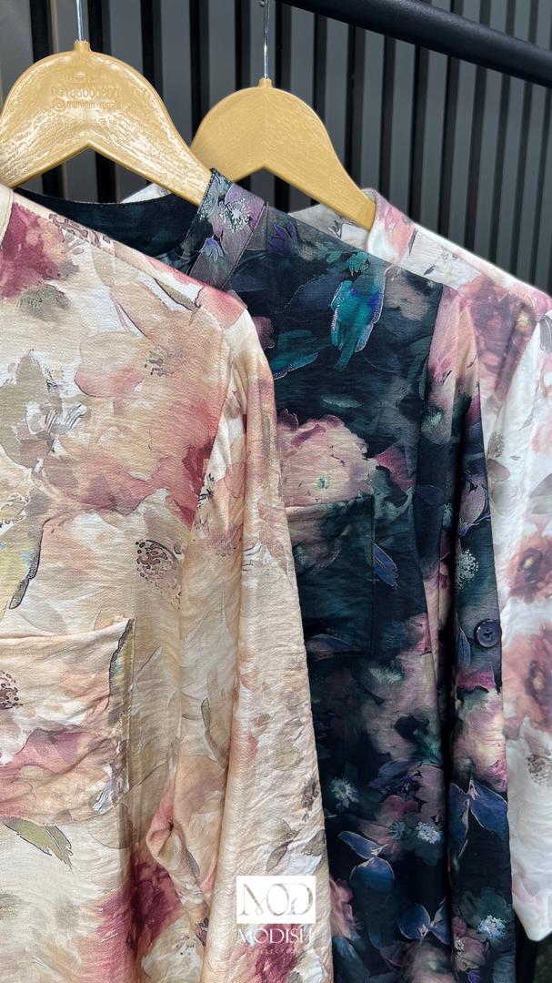 شومیز ایتالیایی کد A35 با طراحی مدرن و جنس لطیف