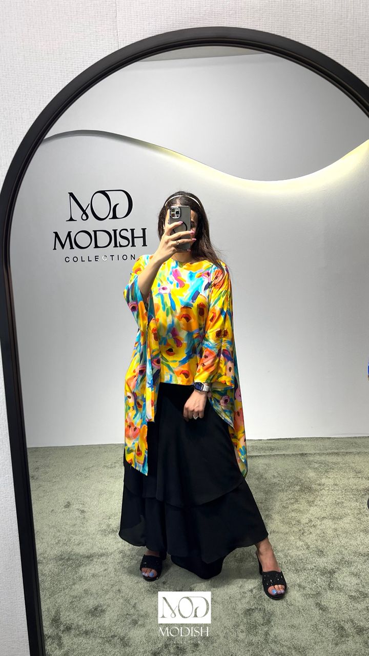 ست دامن و شلواری گلدار کد A37، لباس زنانه شیک و راحت