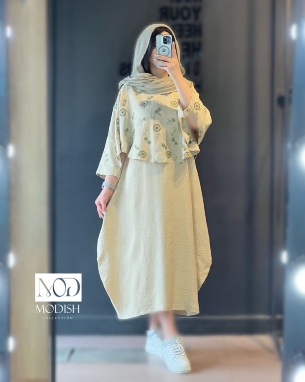 ست سارافون و شنل شانتون سبک و راحت برای فصول گرم