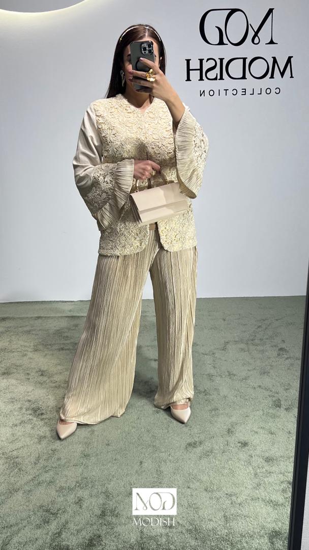 ست مانتو و شلوار پامچال برای مهمانی و مراسم رسمی