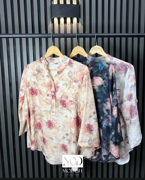 شومیز ایتالیایی کد A35 با طراحی مدرن و جنس لطیف