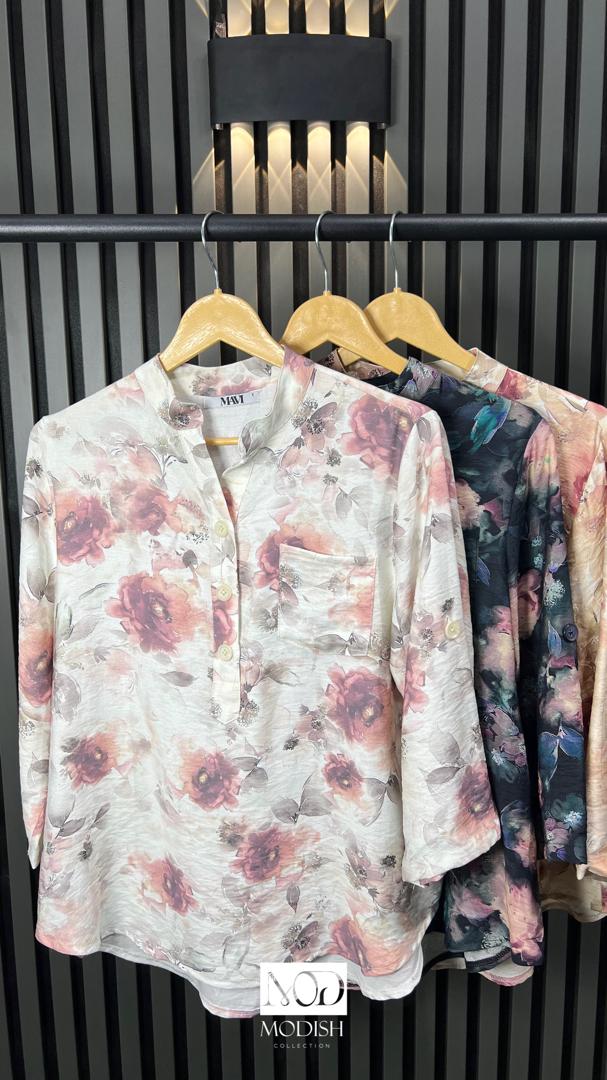 شومیز ایتالیایی کد A35 با طراحی مدرن و جنس لطیف