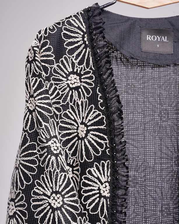 مانتو مدل حسنا با جنس تور و نازلی برای مهمانی‌های خاص