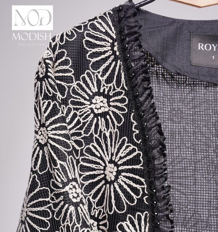 مانتو مدل حسنا با جنس تور و نازلی برای مهمانی‌های خاص