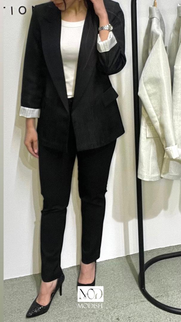 کت زنانه طرح زارا ترک با جنس ژاکارد، سایزهای ۳۸ تا ۴۴