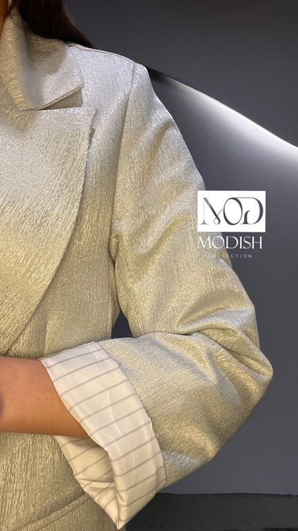 کت زنانه طرح زارا ترک با جنس ژاکارد، سایزهای ۳۸ تا ۴۴