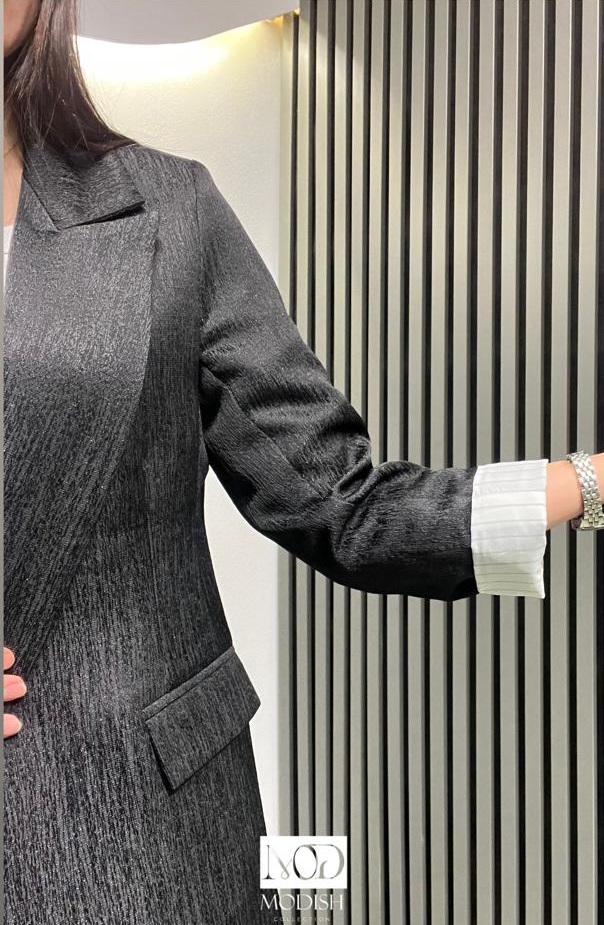 کت زنانه طرح زارا ترک با جنس ژاکارد، سایزهای ۳۸ تا ۴۴