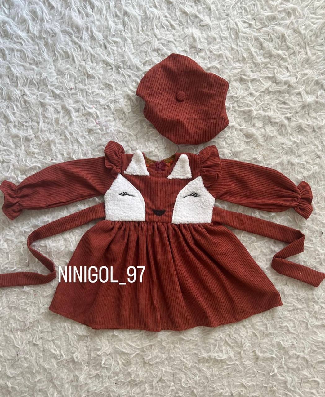 پیراهن طرح چشم آستین بلند G210