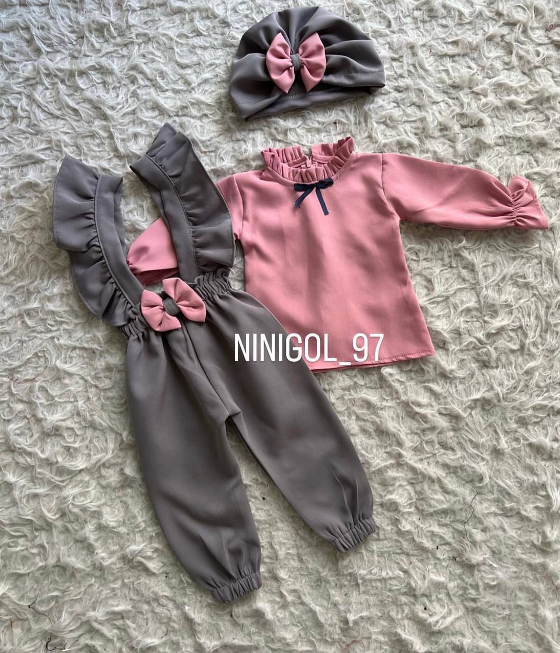 شومیزو شلوار ساسبندی G229