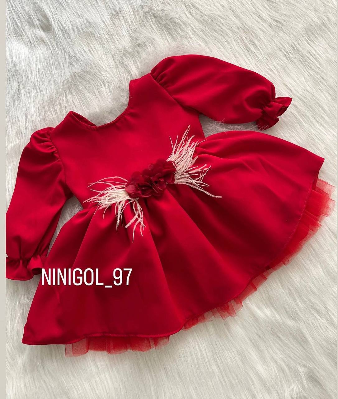 پیراهن توردار گل M100