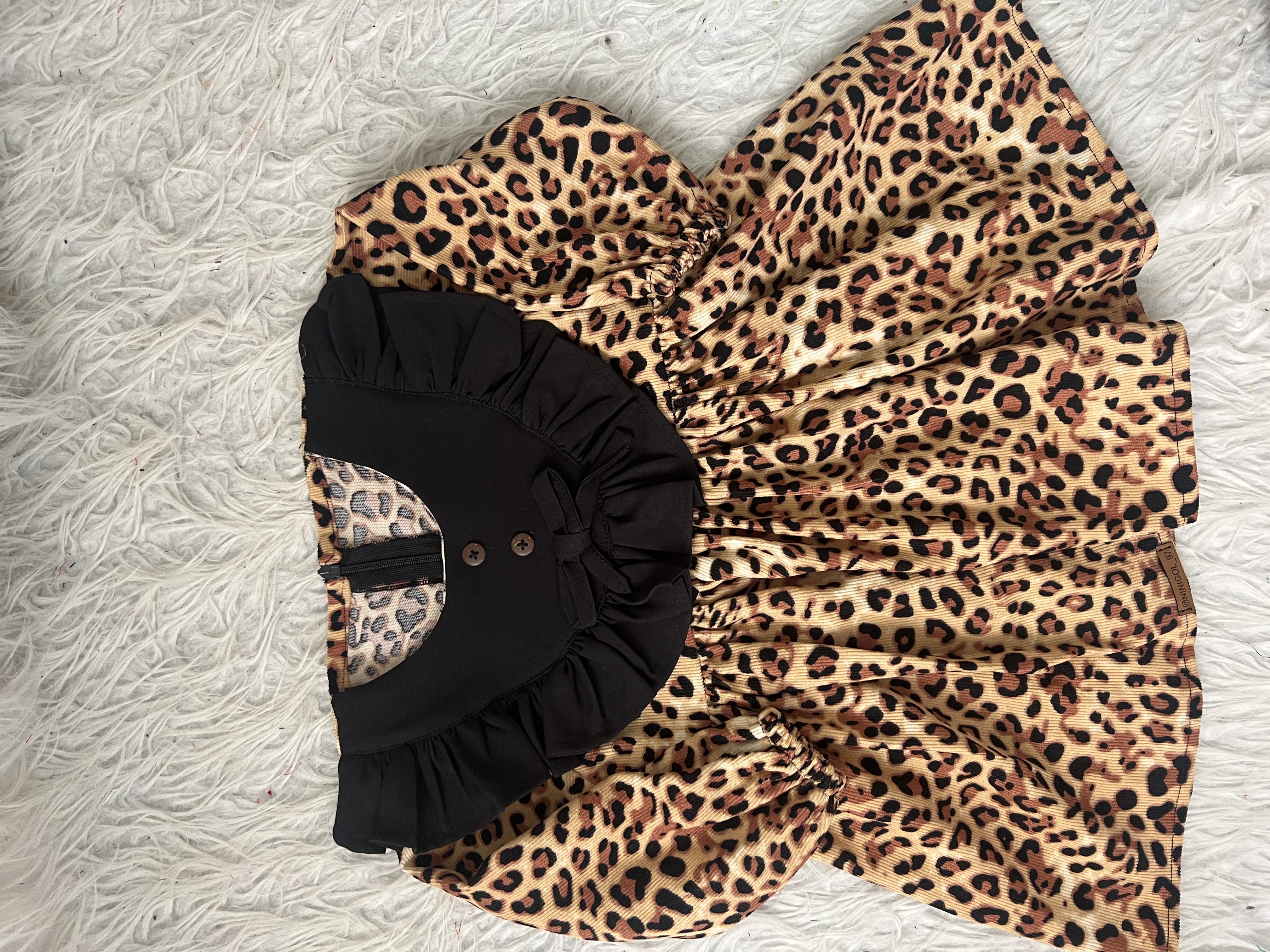 پیراهن کبریتی پلنگی