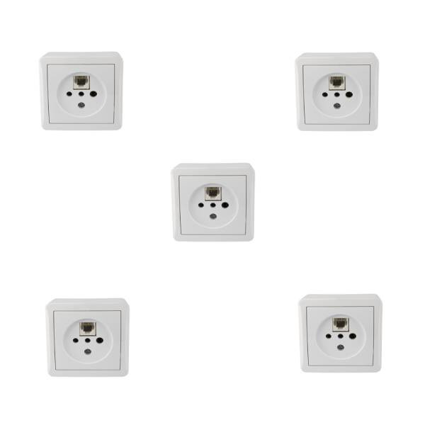 پریز تلفن روکار شهاب پارت