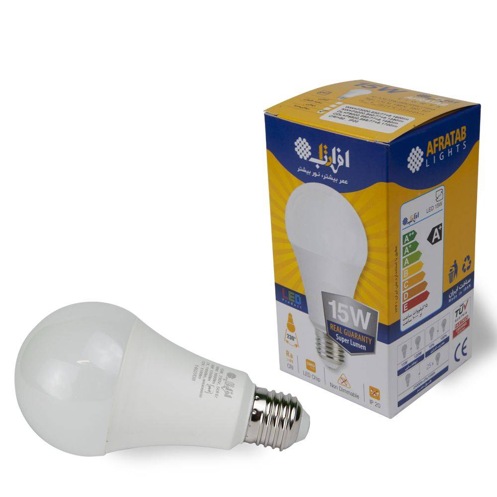 لامپ ۱۵ وات افراتاب