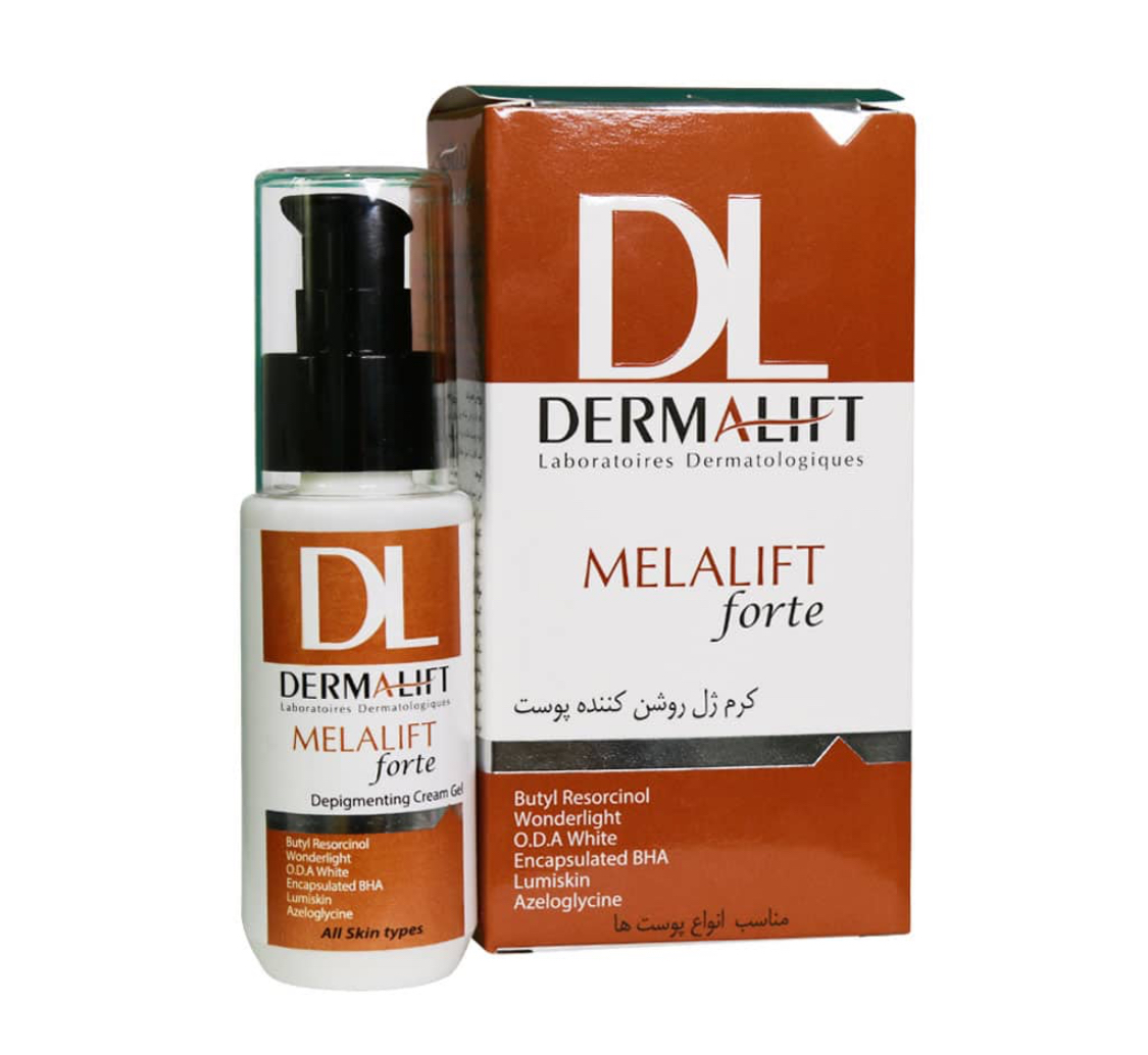 کرم ژل روشن کننده پوست ملالیفت فورت درمالیفت