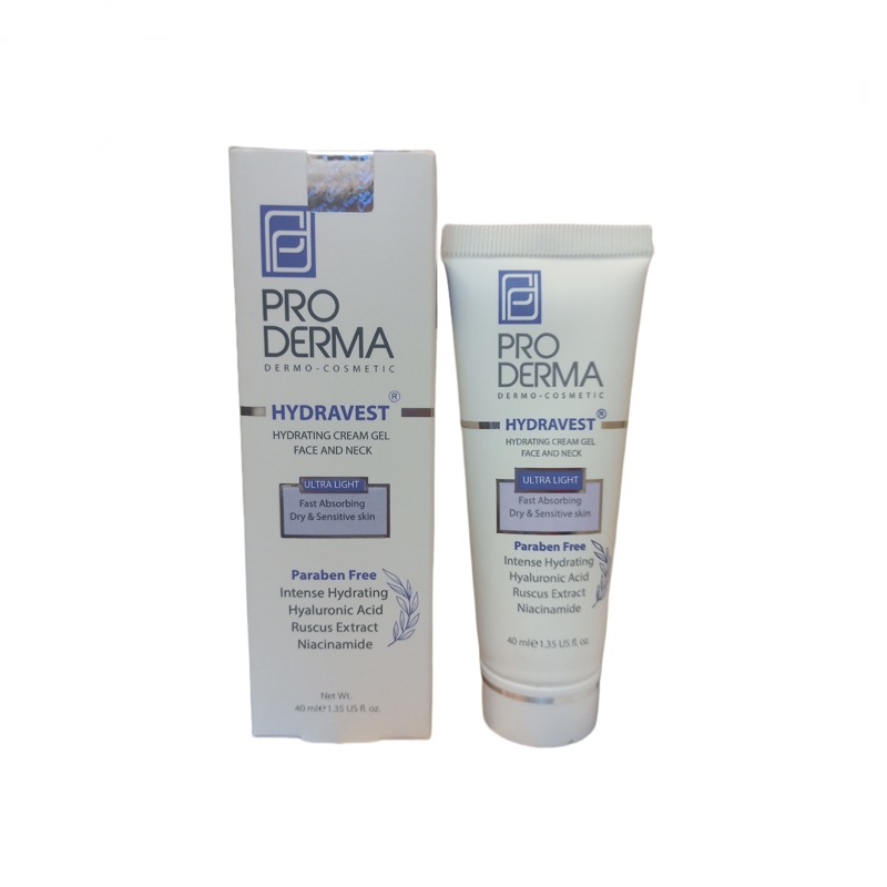 کرم ژل آبرسان صورت و گردن هیدرا وست پرودرما