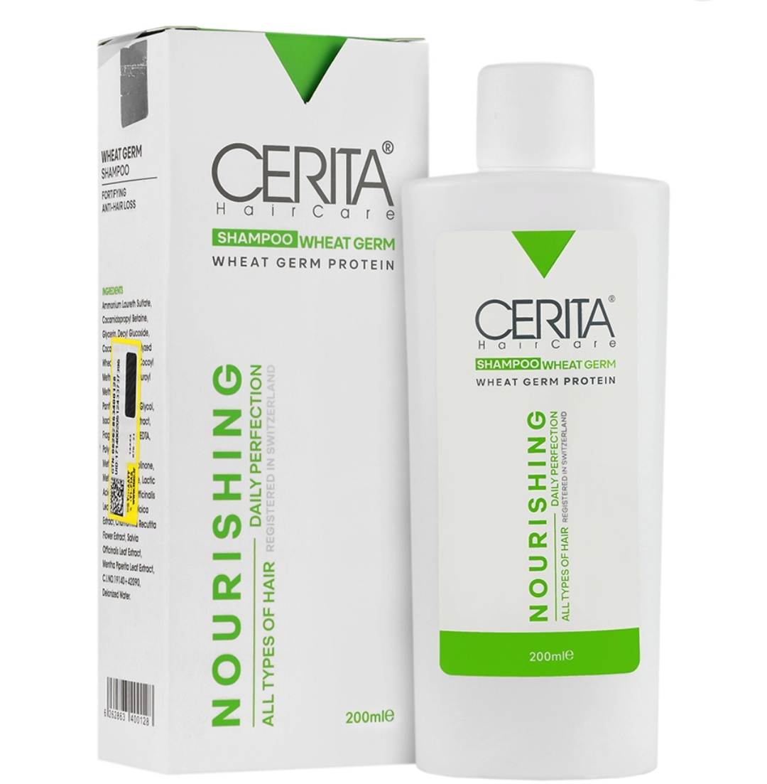 شامپو تقویت کننده پروتئین جوانه گندم سریتا