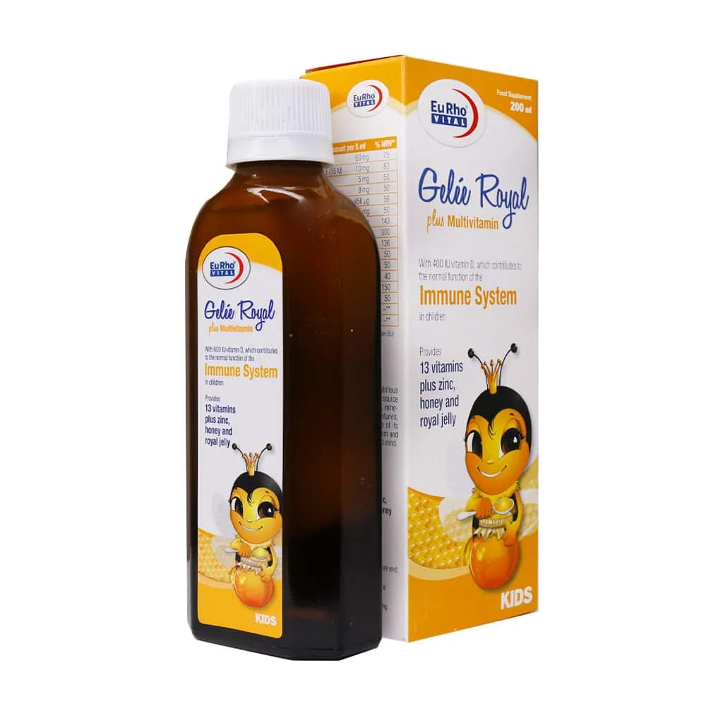 شربت ژل رویال پلاس مولتی ویتامین یوروویتال ( Geli Royal Plus multi vitamin EuRho VITAL )