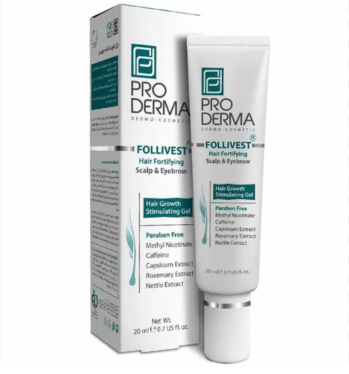 ژل تقویت کننده موی سر و ابرو پرودرما