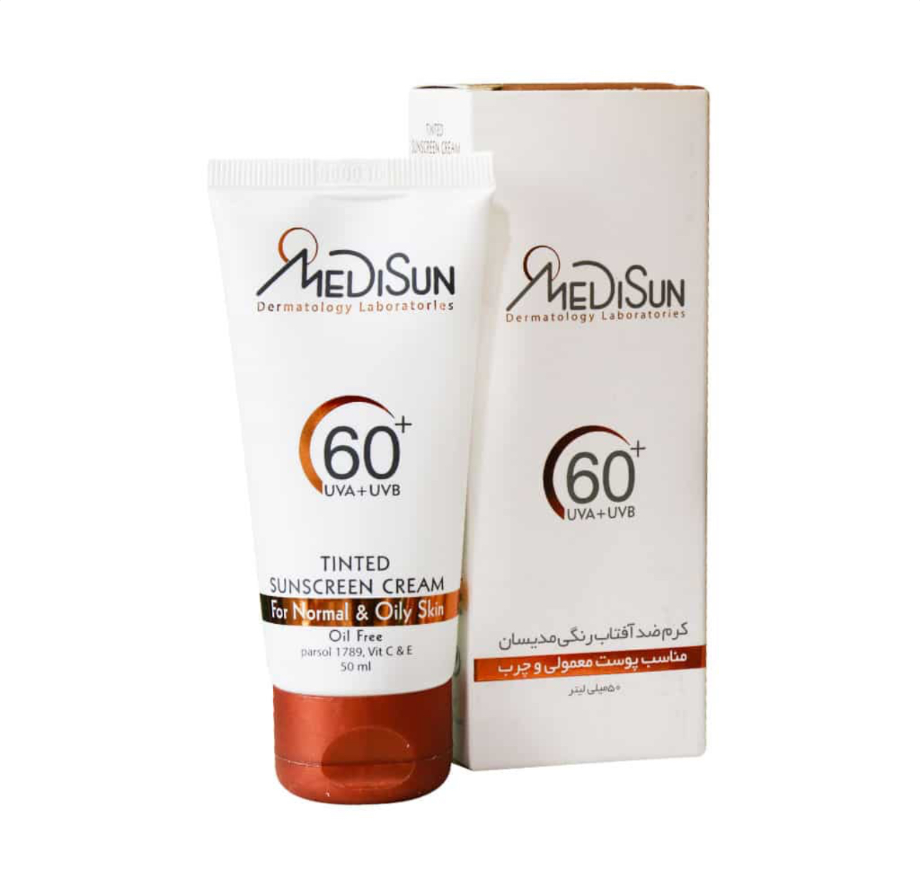 کرم ضدآفتاب رنگی +SPF 60 مدیسان Medisun