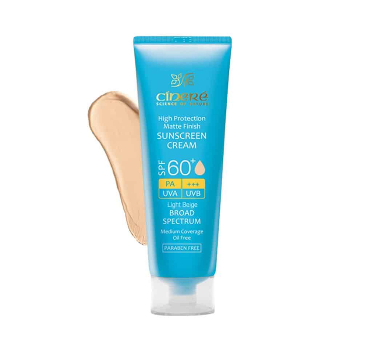 کرم ضدآفتاب رنگی +SPF 60 سینره Cinere