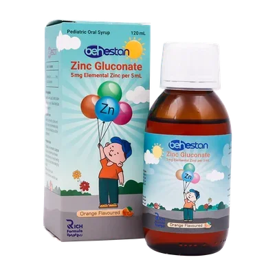 شربت زینک گلوکونات بهستان 120 میلی لیتر (Behestan zink gluconate)