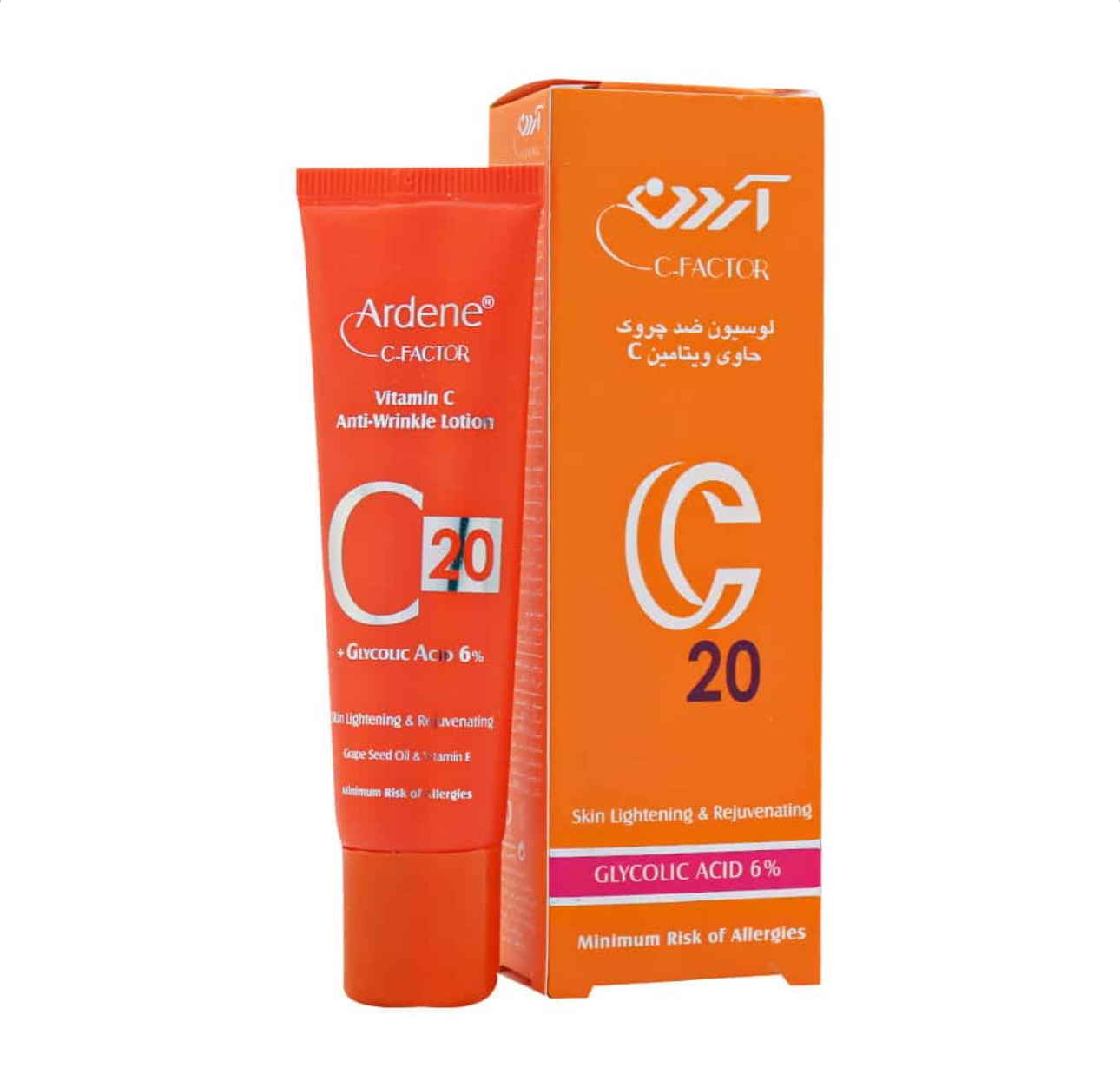 لوسیون ضدچروک حاوی ویتامین C20 آردن