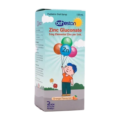 شربت زینک گلوکونات بهستان 120 میلی لیتر (Behestan zink gluconate)