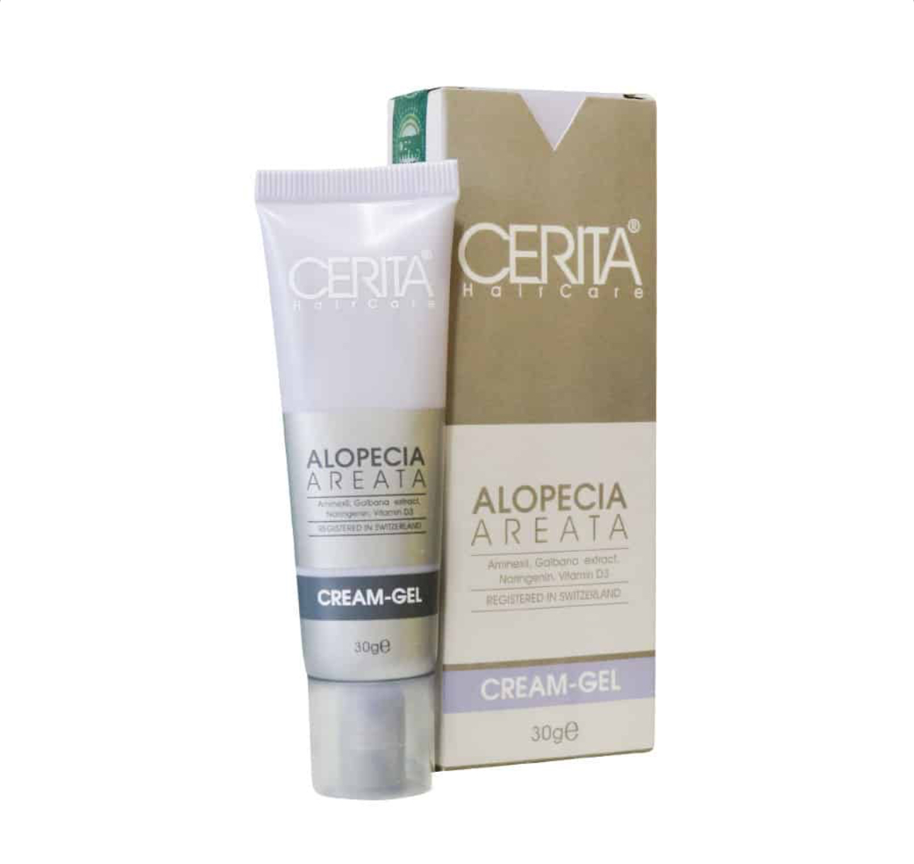 کرم ژل مناسب موهای دارای ریزش سکه ای سریتا Cerita