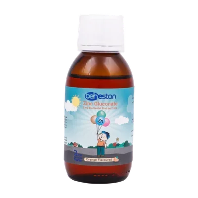 شربت زینک گلوکونات بهستان 120 میلی لیتر (Behestan zink gluconate)