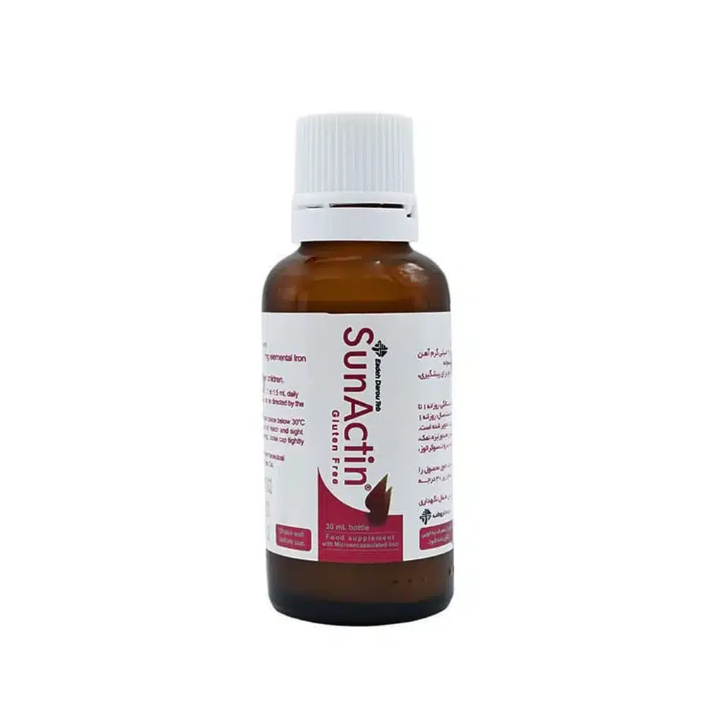 قطره آهن سان اکتین ایده داروطب فاقد گلوتن 30 میلی لیتر ()