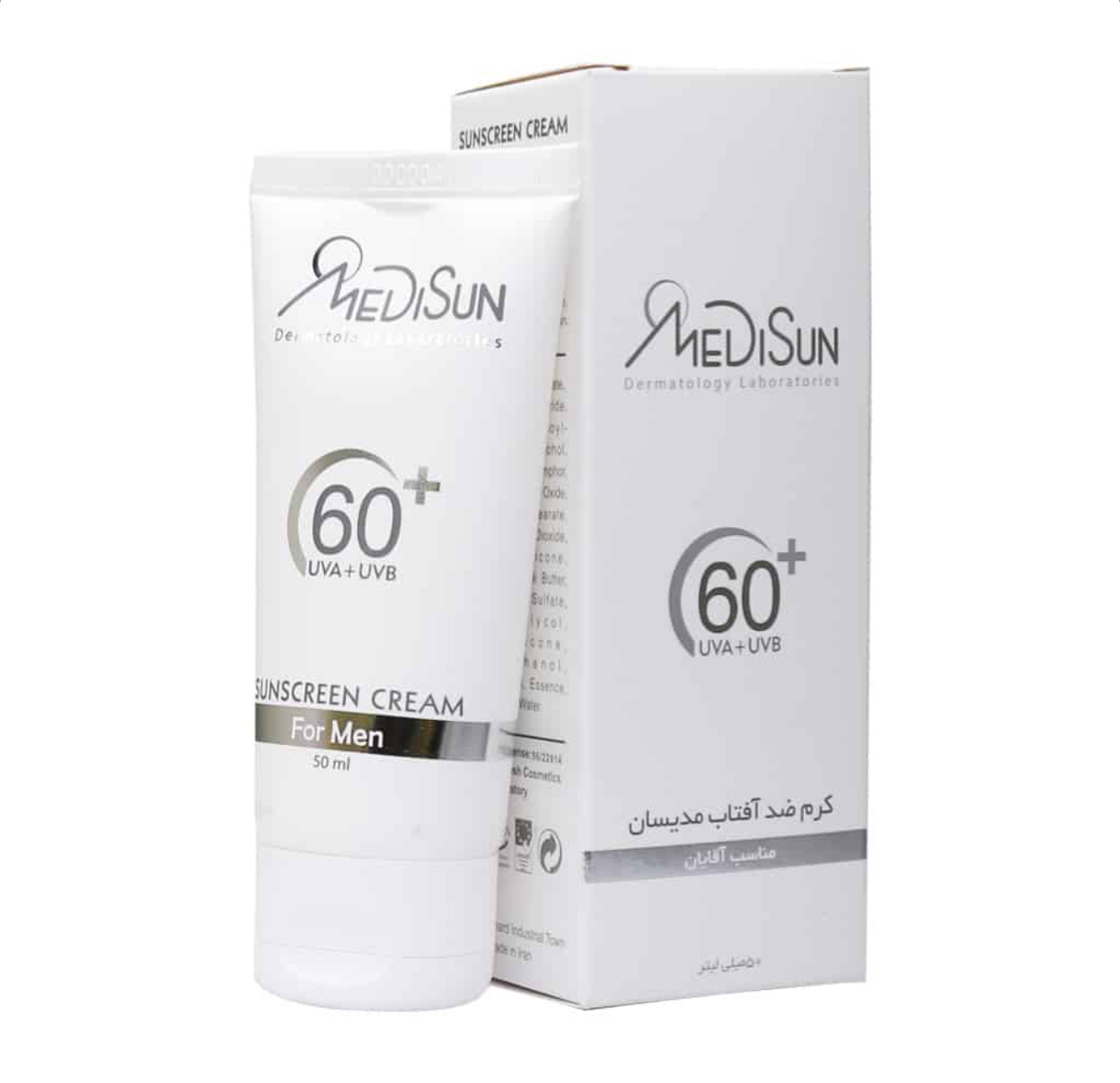 کرم ضدآفتاب آقایان +SPF 60 مدیسان