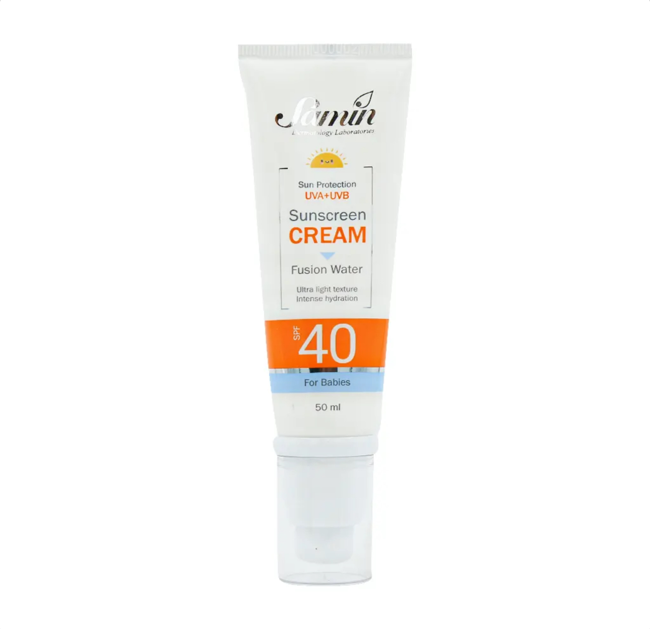 ضدآفتاب فیوژن واتر کودکان SPF 40 ثمین Samin