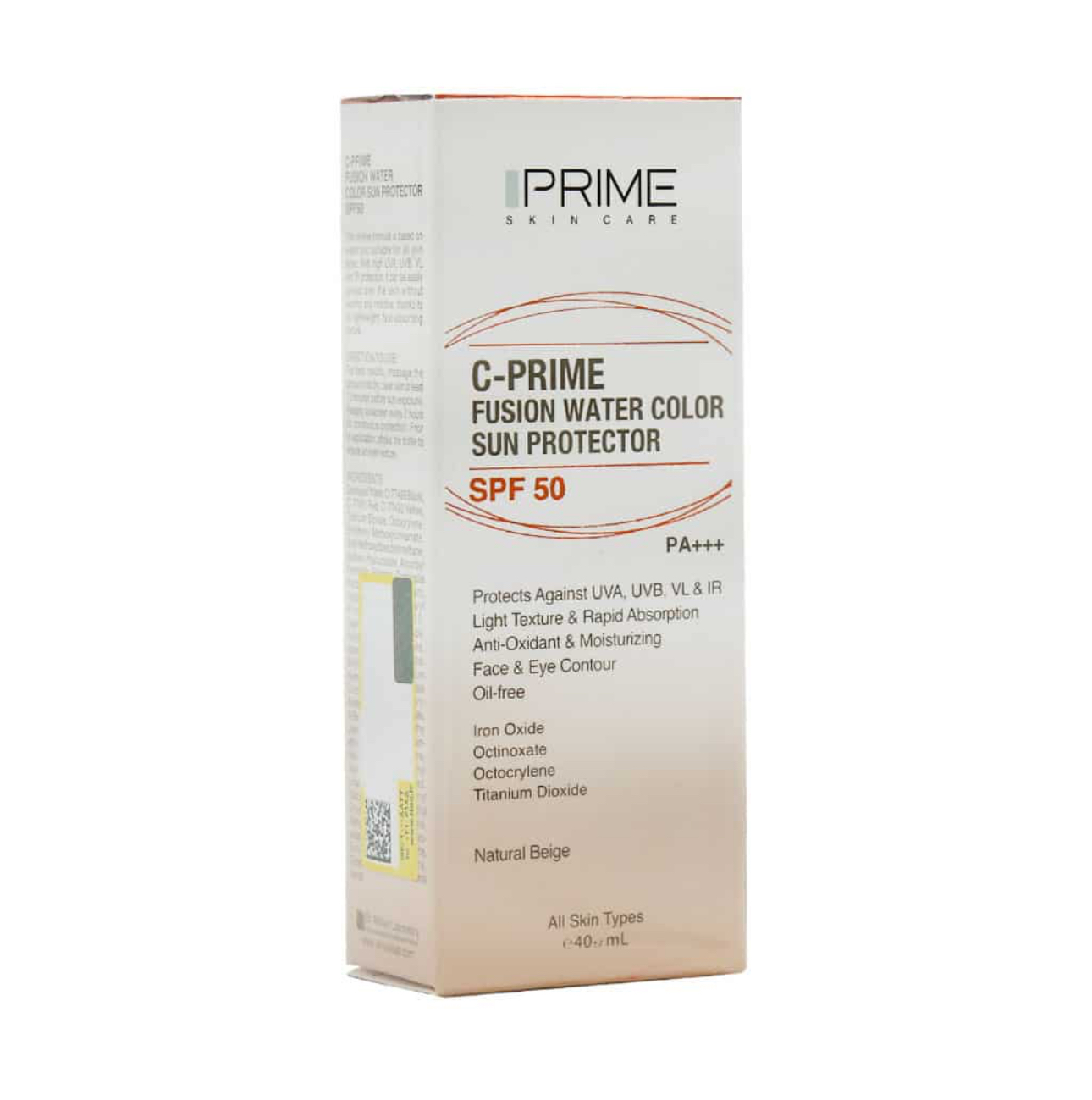 ضدآفتاب فلوئید رنگی SPF 50 حاوی ویتامین C پرایم Prime