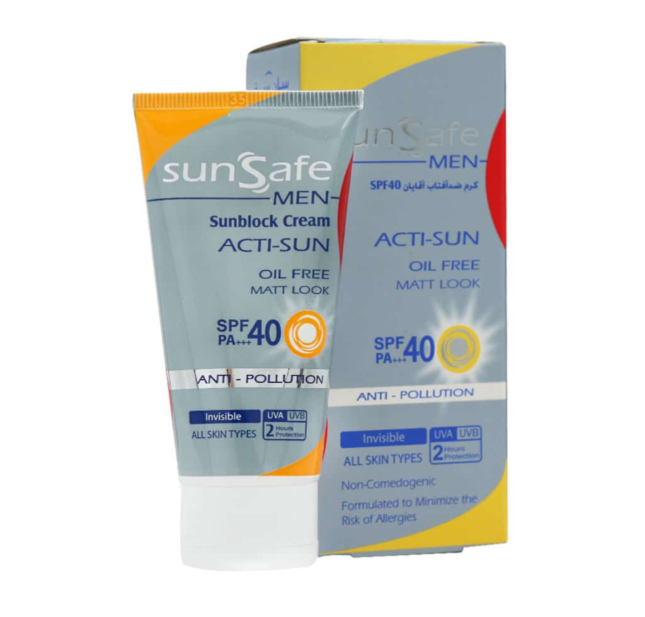 کرم ضدآفتاب آقایان SPF 40 سان سیف