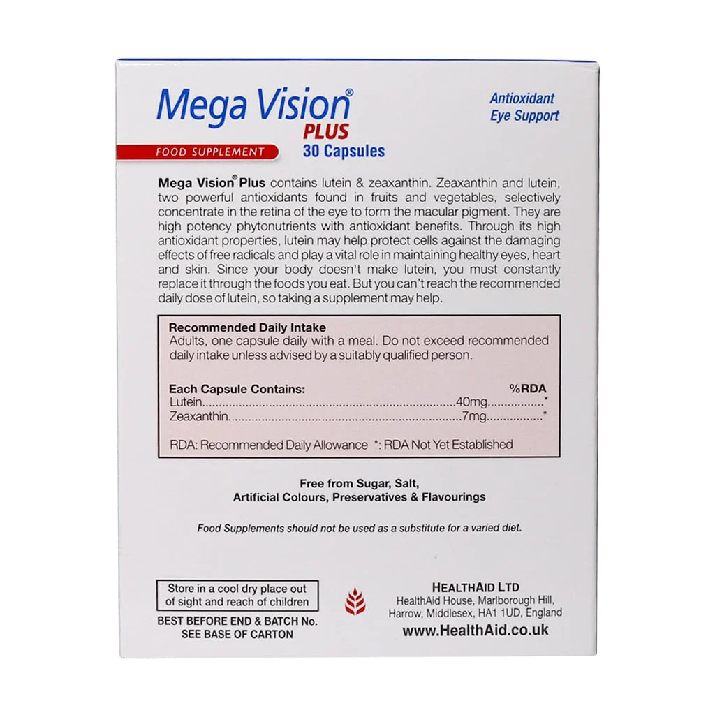 کپسول مگاویژن پلاس (Mega Vision Plus)