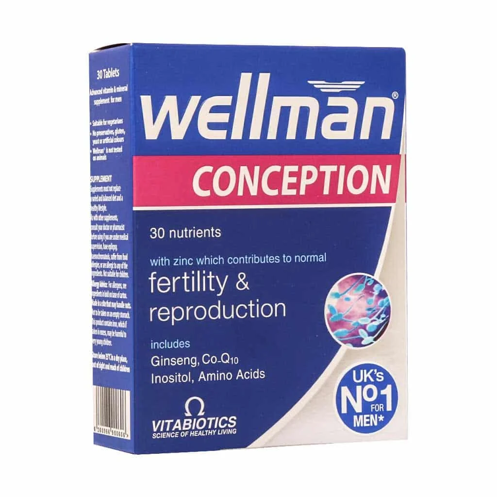 قرص ولمن کانسپشن ویتابیوتیکس (Wellman Conseption VITABIOTICS)