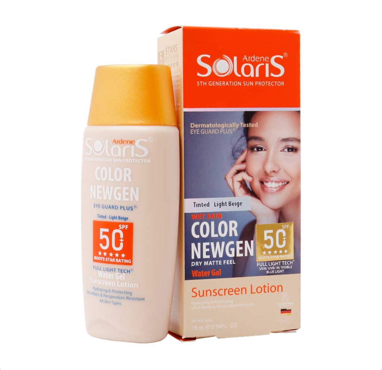 لوسیون آبی ضد آفتاب فاقد چربی spf50 کالر نیوژن سولاریس آردن