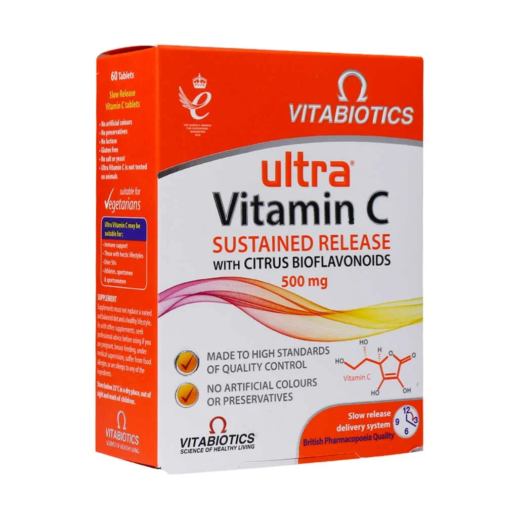 قرص اولترا ویتامین سی ویتاببیوتیکس (Ultra Vitamin C VITABIOTICS)