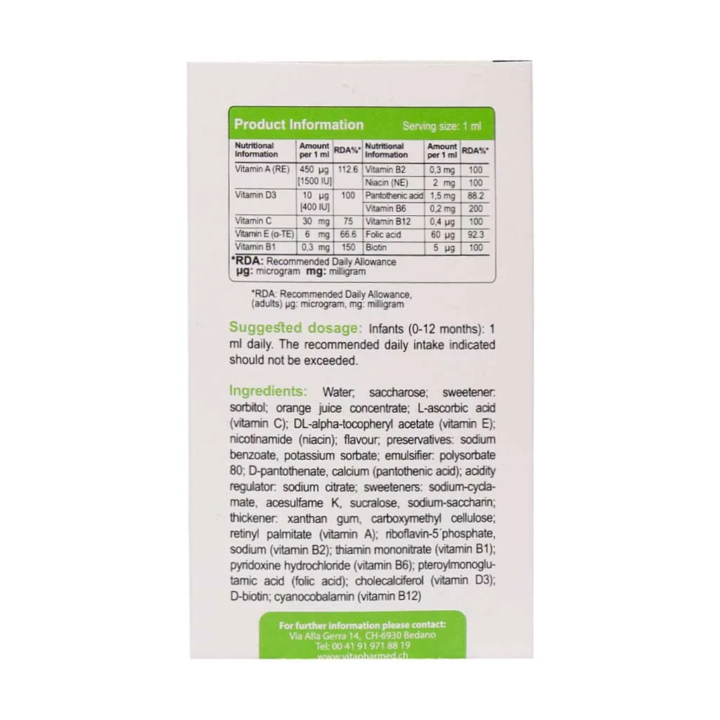 قطره مولتی ویتامین ویواکیدز