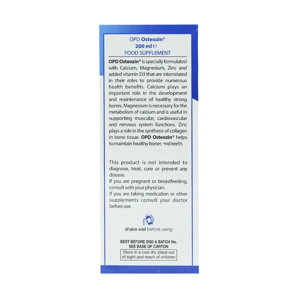 محلول خوراکی او پی دی استئوزین (Osteozin)