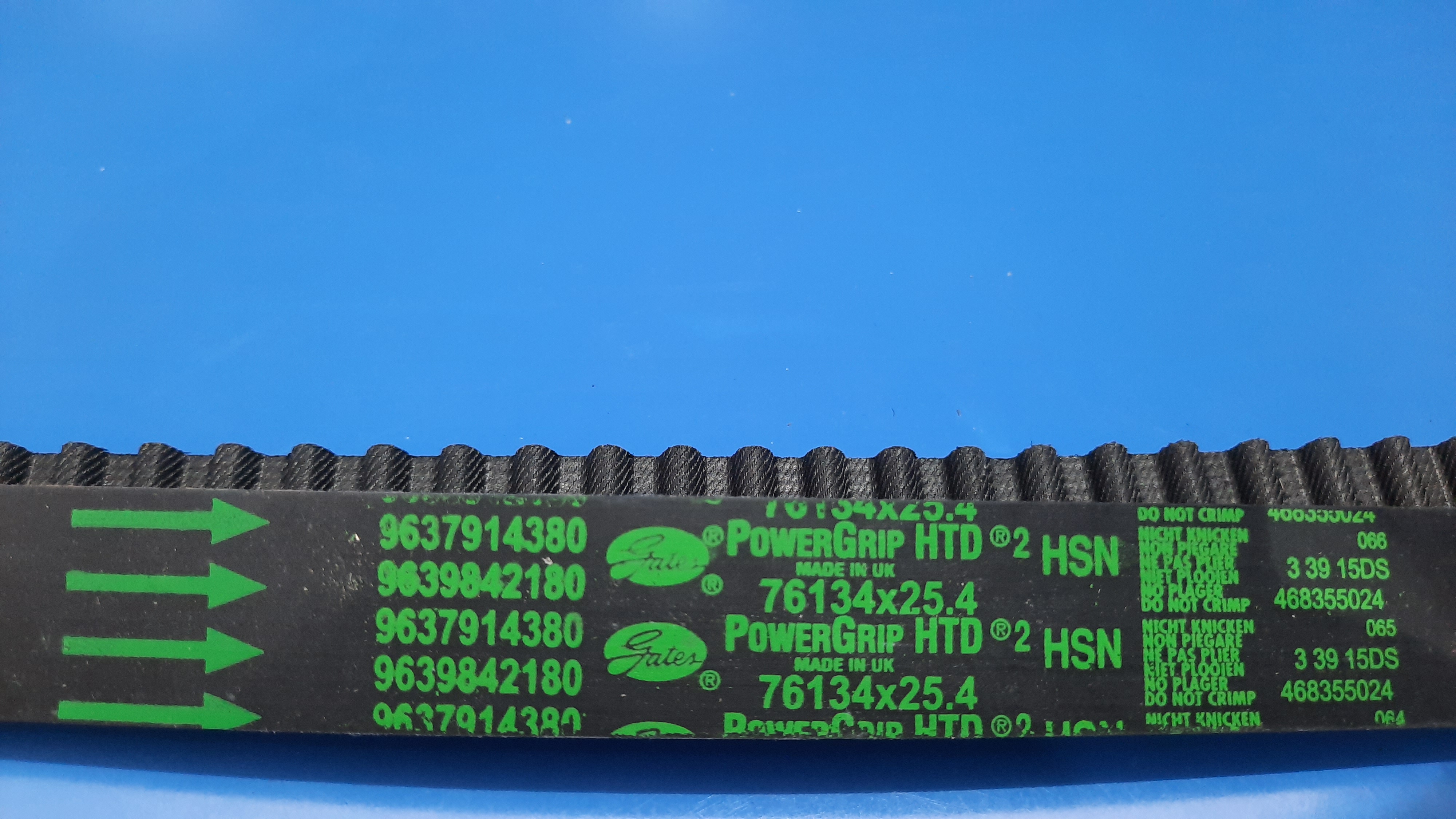 تسمه تایمینگ۱۱۴ دندانه tu5