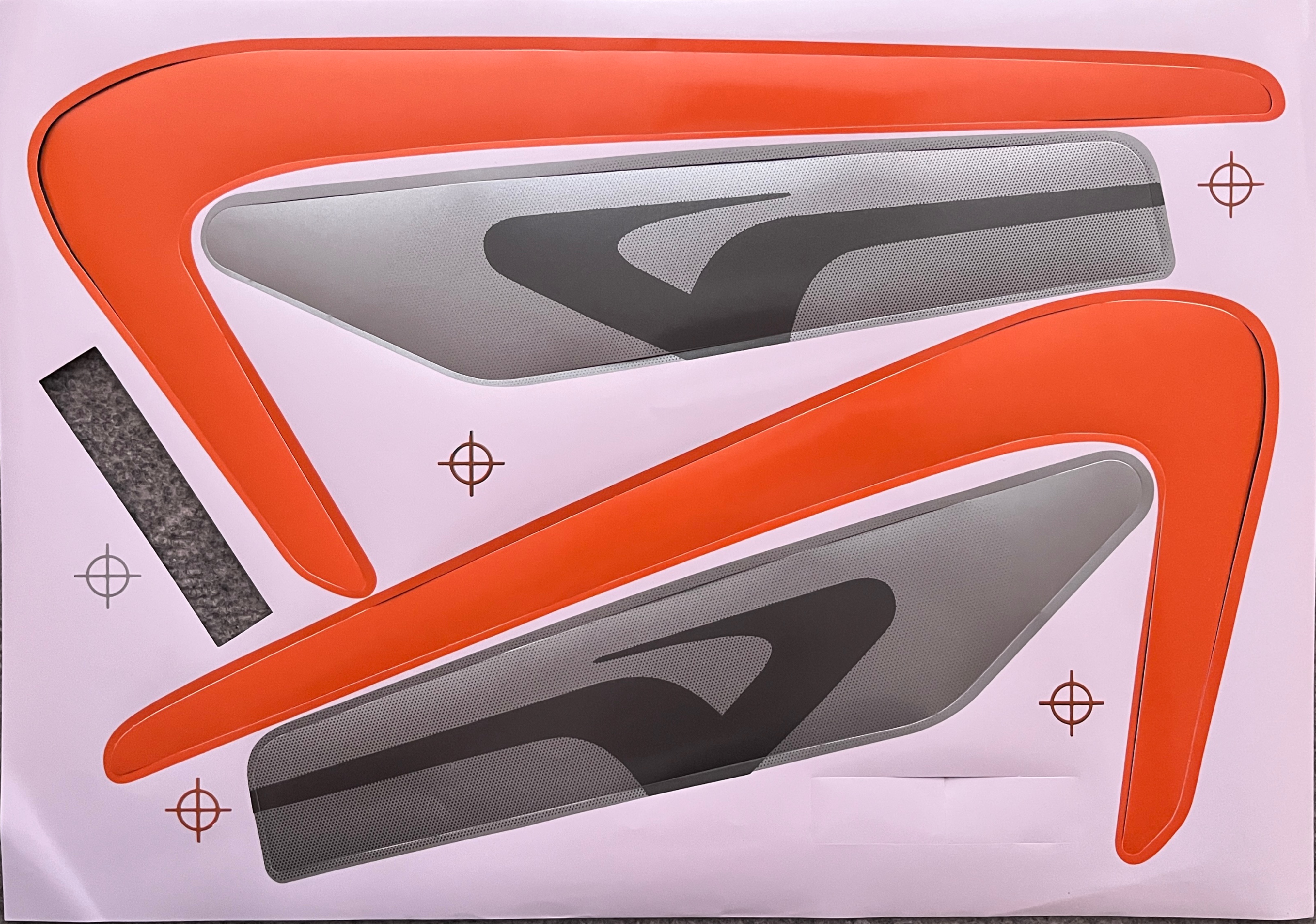 برچسب کاستوم نارنجی