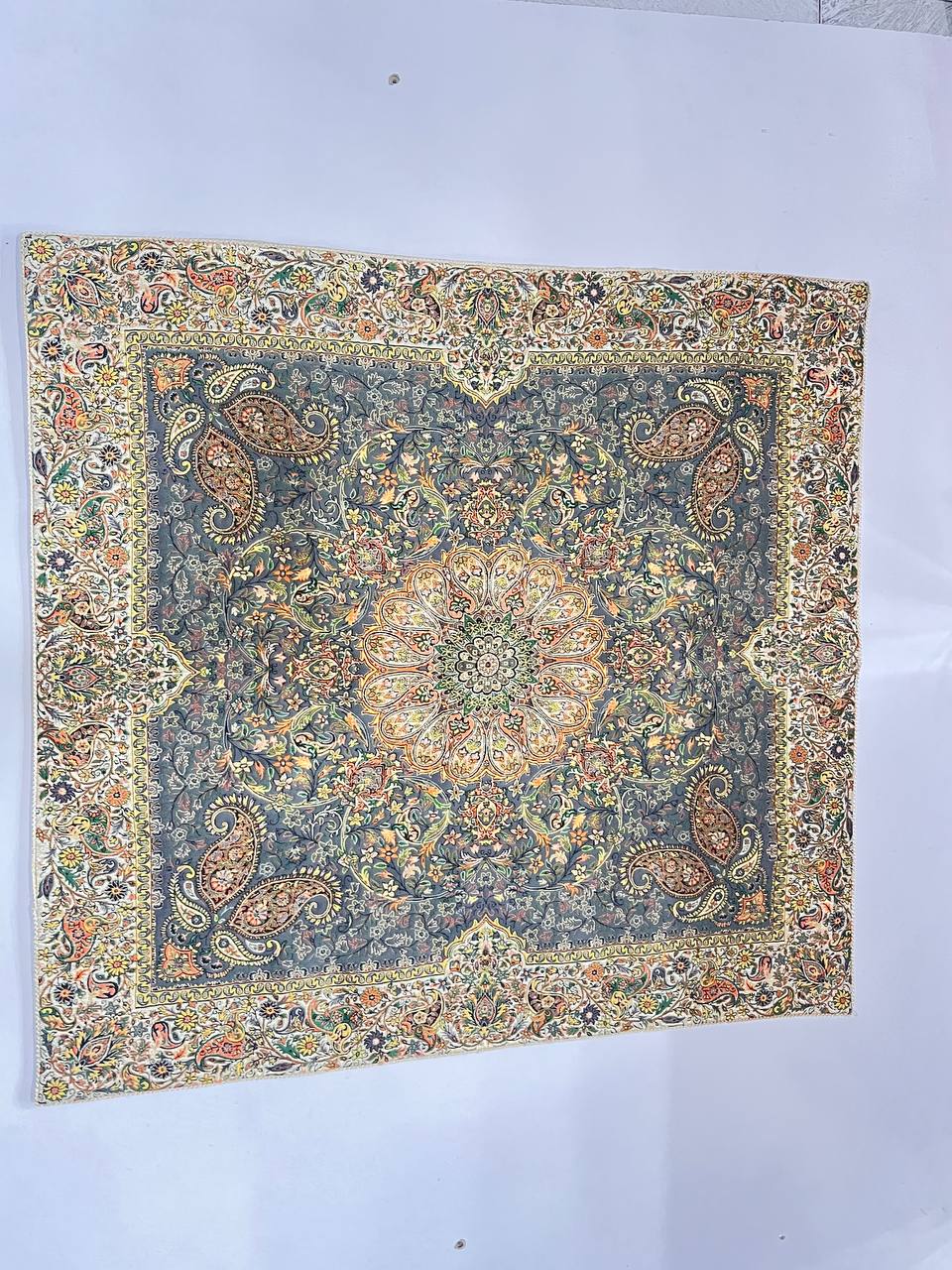 ترمه ابریشمی افشار گل برجسته