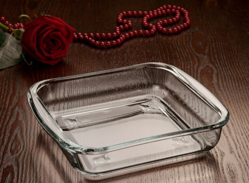 🌟تابه پانیذ چهارگوش معمولی 🌟محصول بلور و شیشه اصفهان