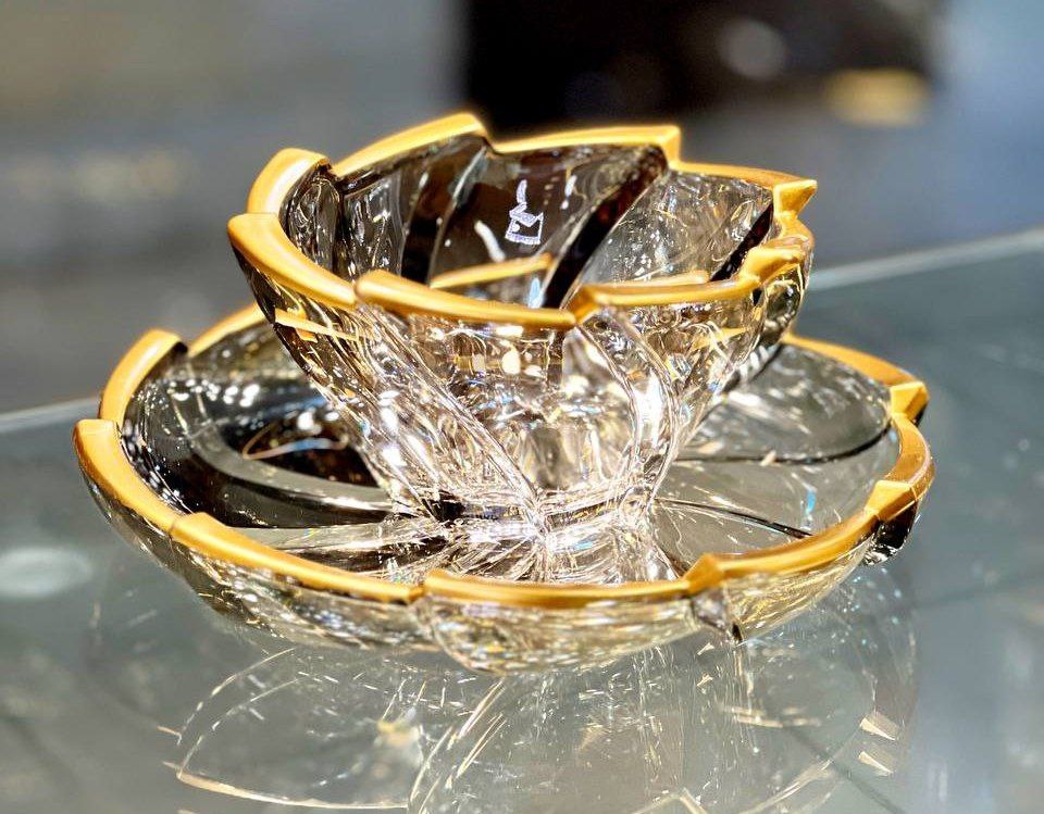 سرویس الینور شامپاینی لب طلایی اکلیل