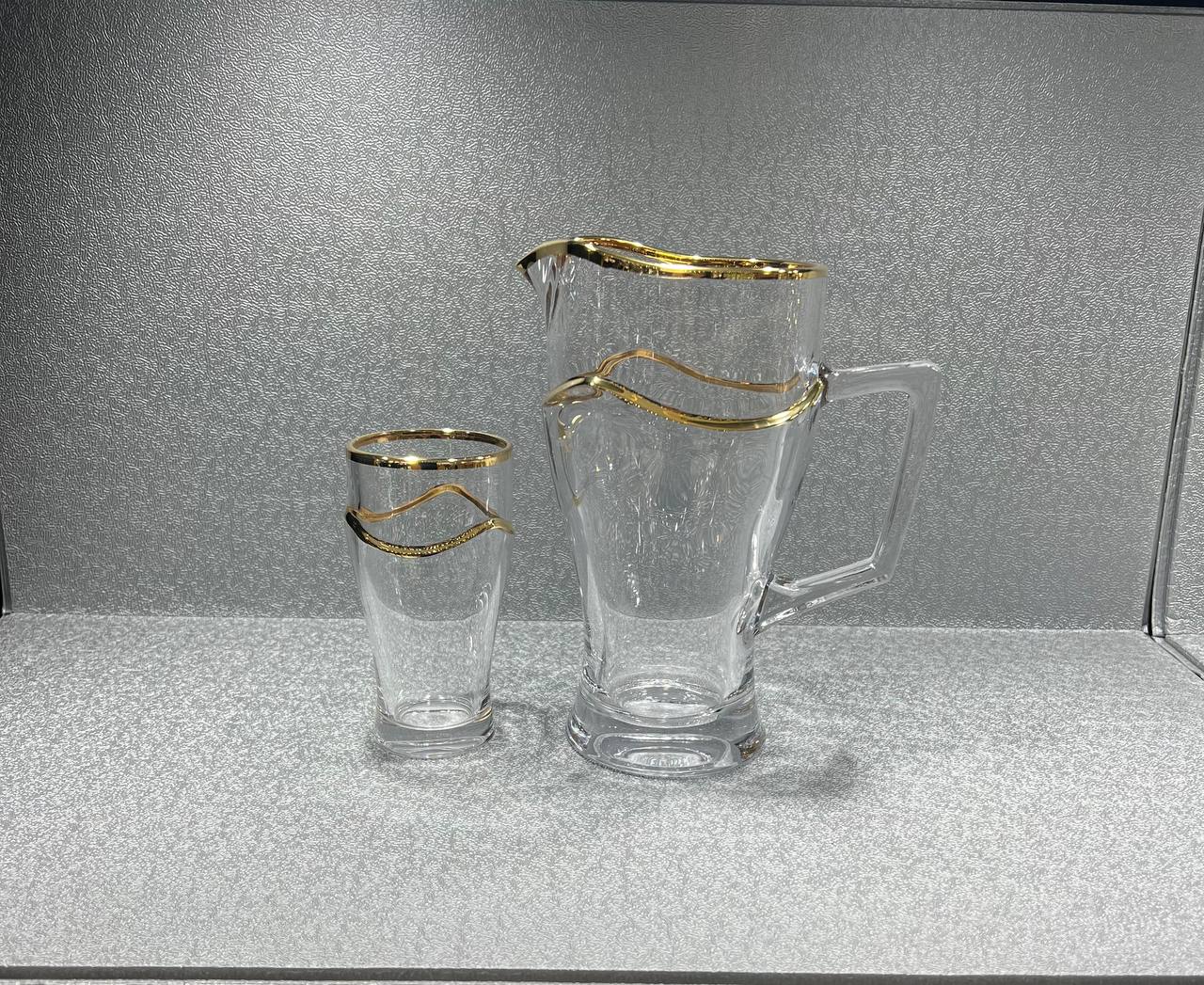 سرویس کریستال مورا لب طلای اصل