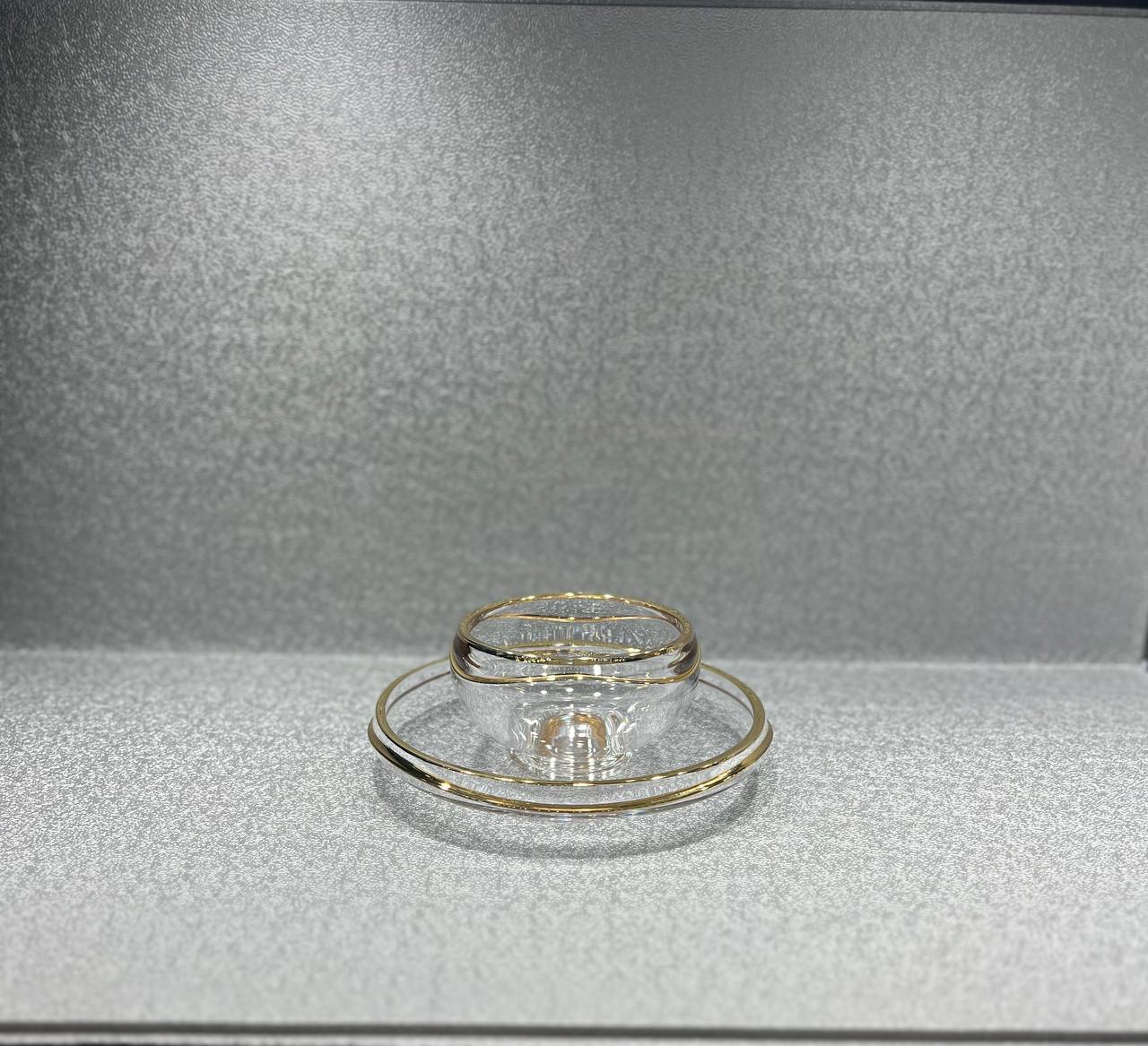 سرویس کریستال مورا لب طلای اصل