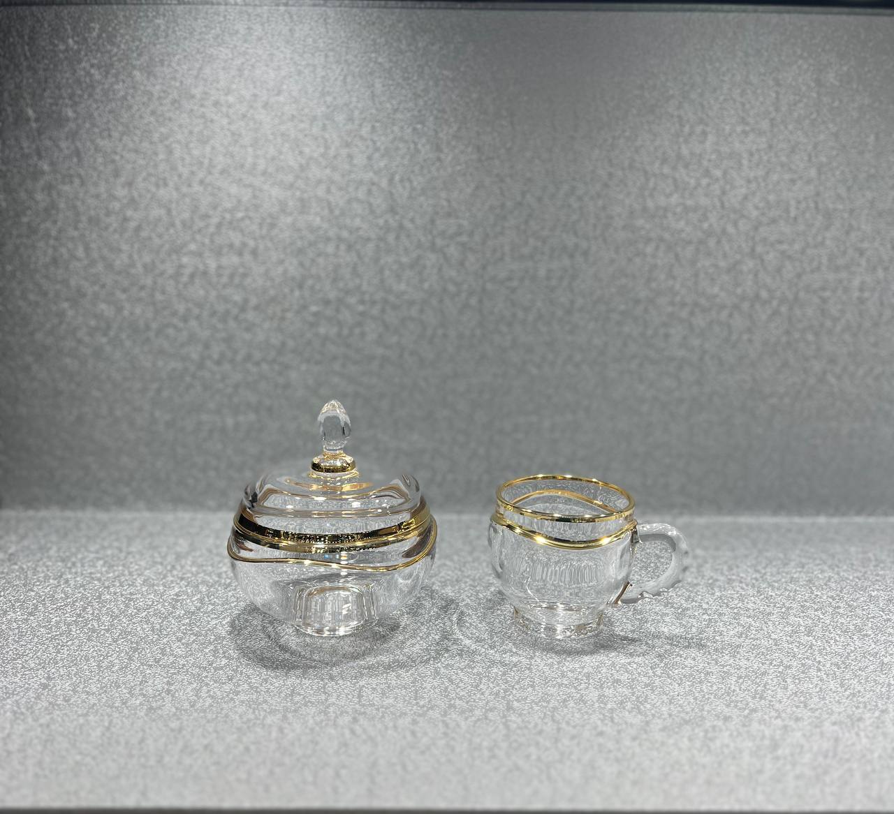 سرویس کریستال مورا لب طلای اصل