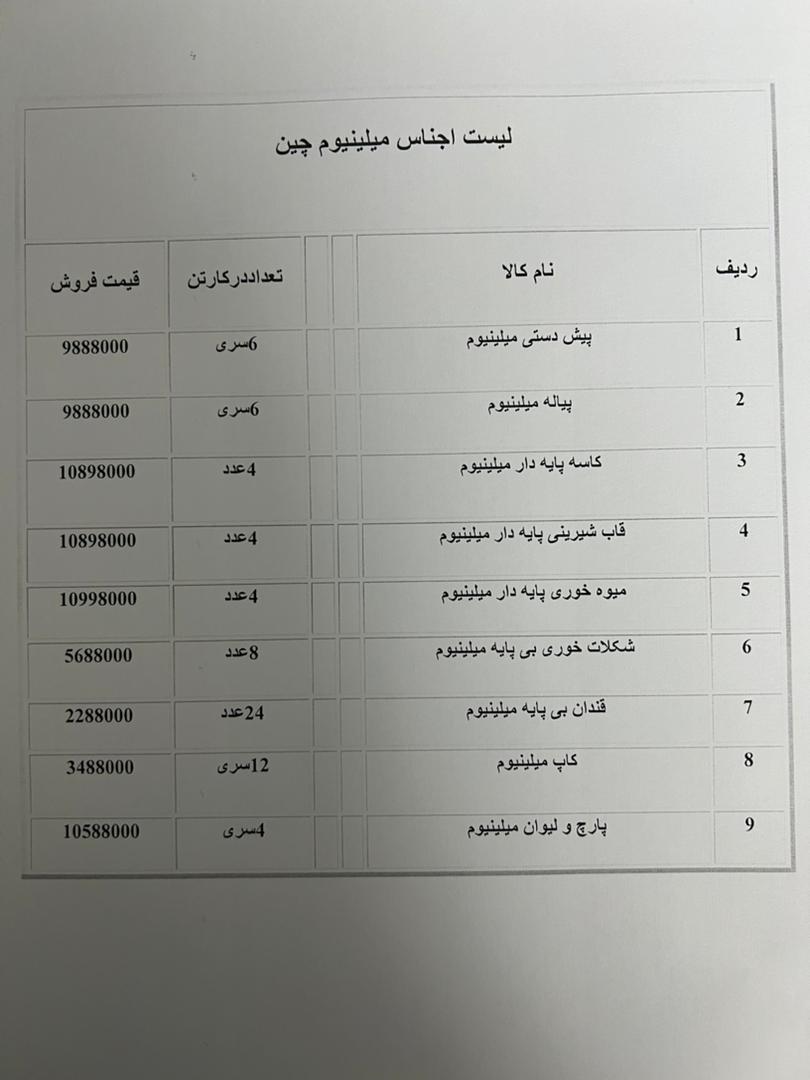 سرویس کریستال میلیونیوم