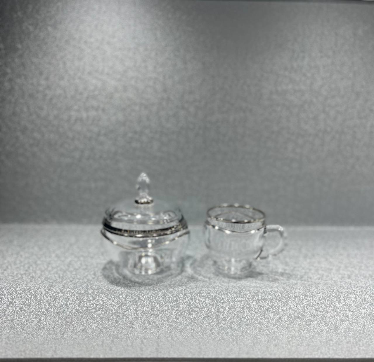 سرویس مورا کریستال چین لب نقره